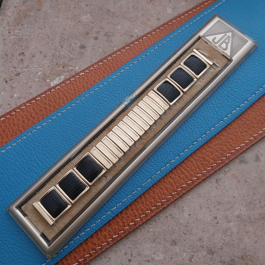 Vintage 5/8" JB Champion Classic Gold-Filled & Lizard Unused 1950s Watch Band