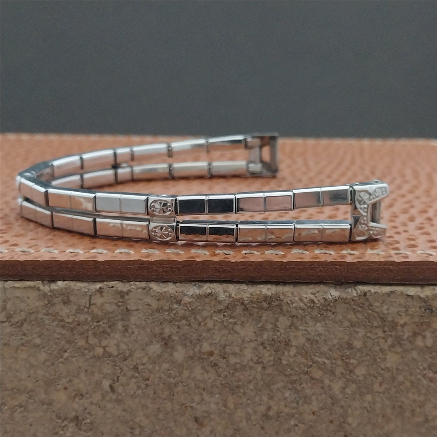 Vintage 1950s Ladies White Gold-Filled Gemex Unused Cocktail Watch Band
