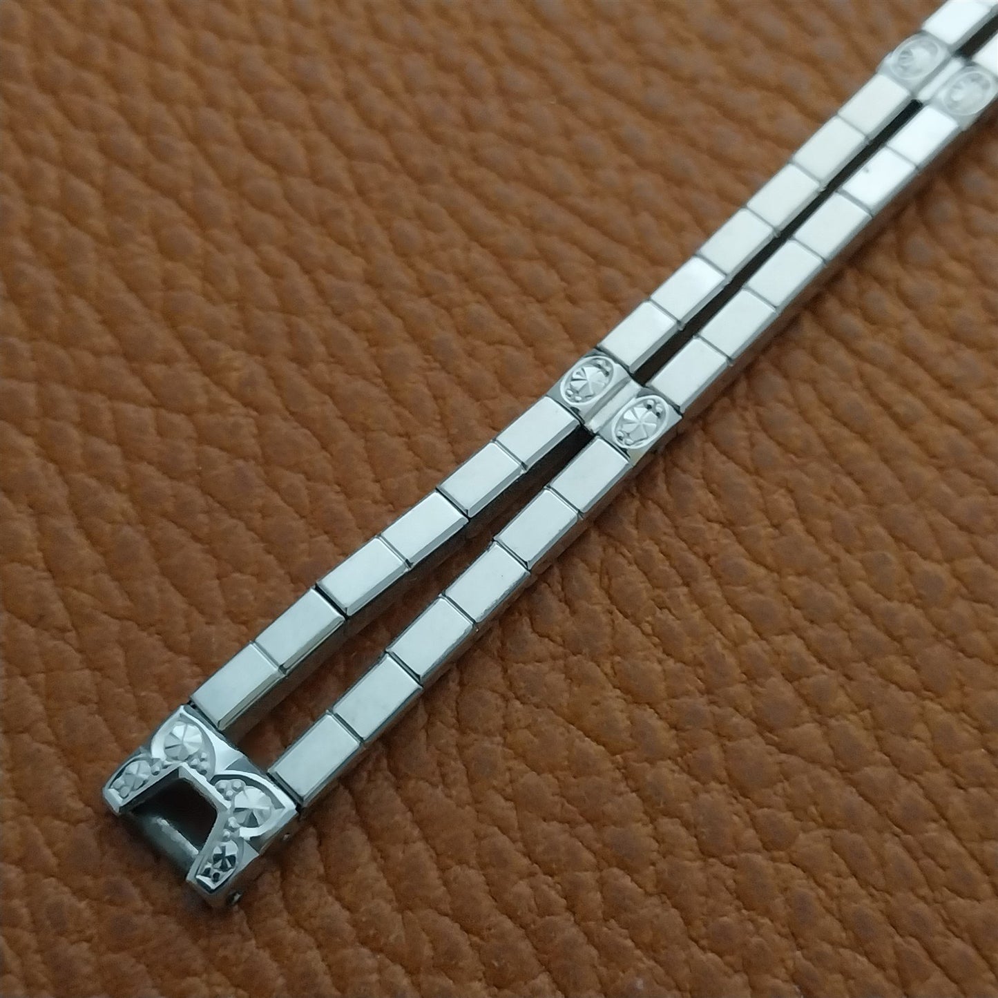 Vintage 1950s Ladies White Gold-Filled Gemex Unused Cocktail Watch Band
