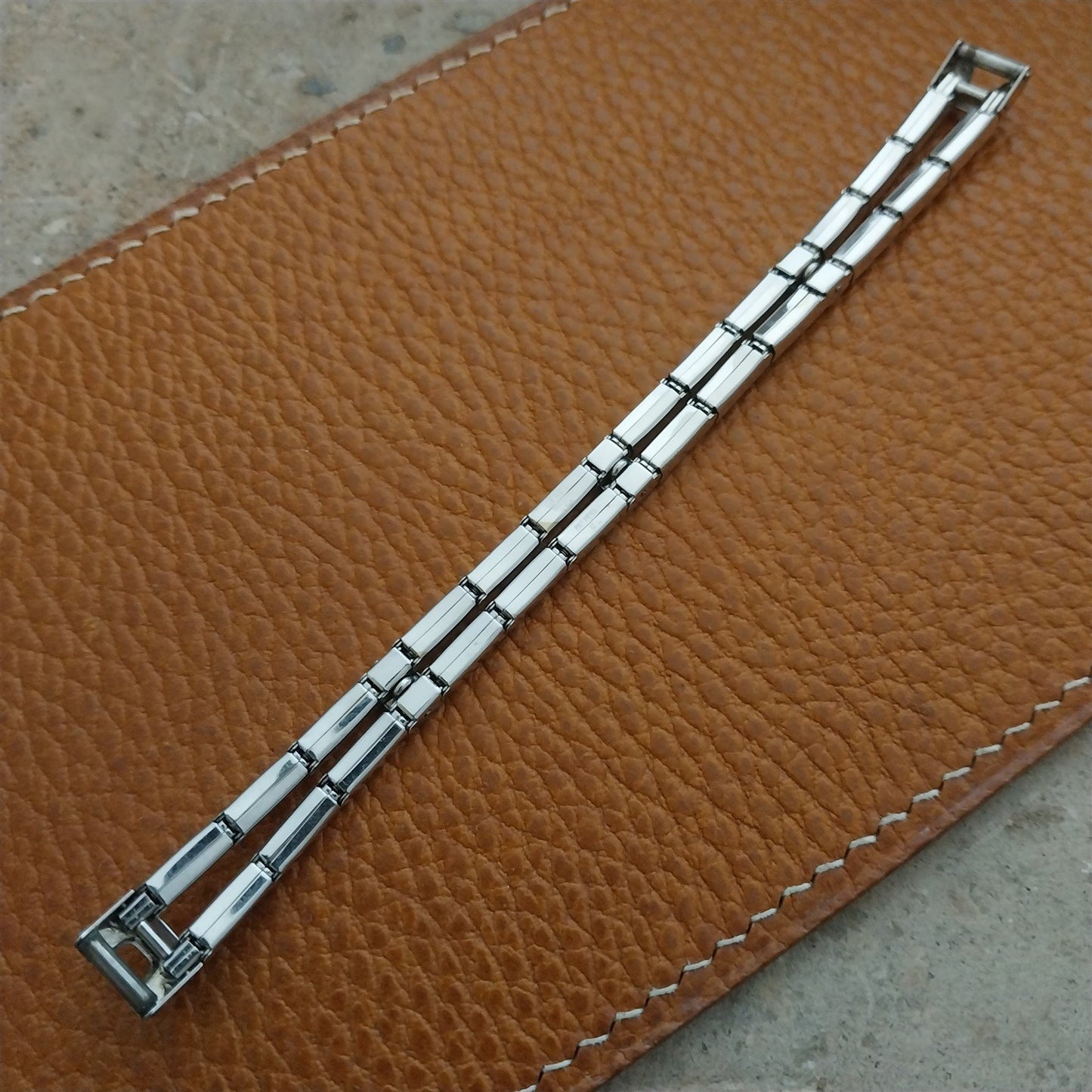 Vintage 1950s Ladies White Gold-Filled Gemex Unused Cocktail Watch Band