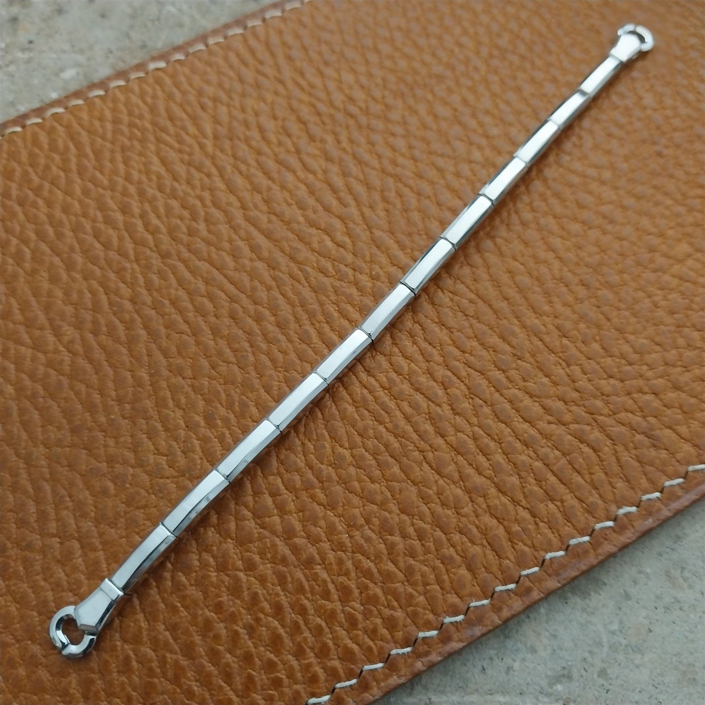 White Gold-Fill Ladies Expansion JB Champion 1950s Vintage Cocktail Watch Band