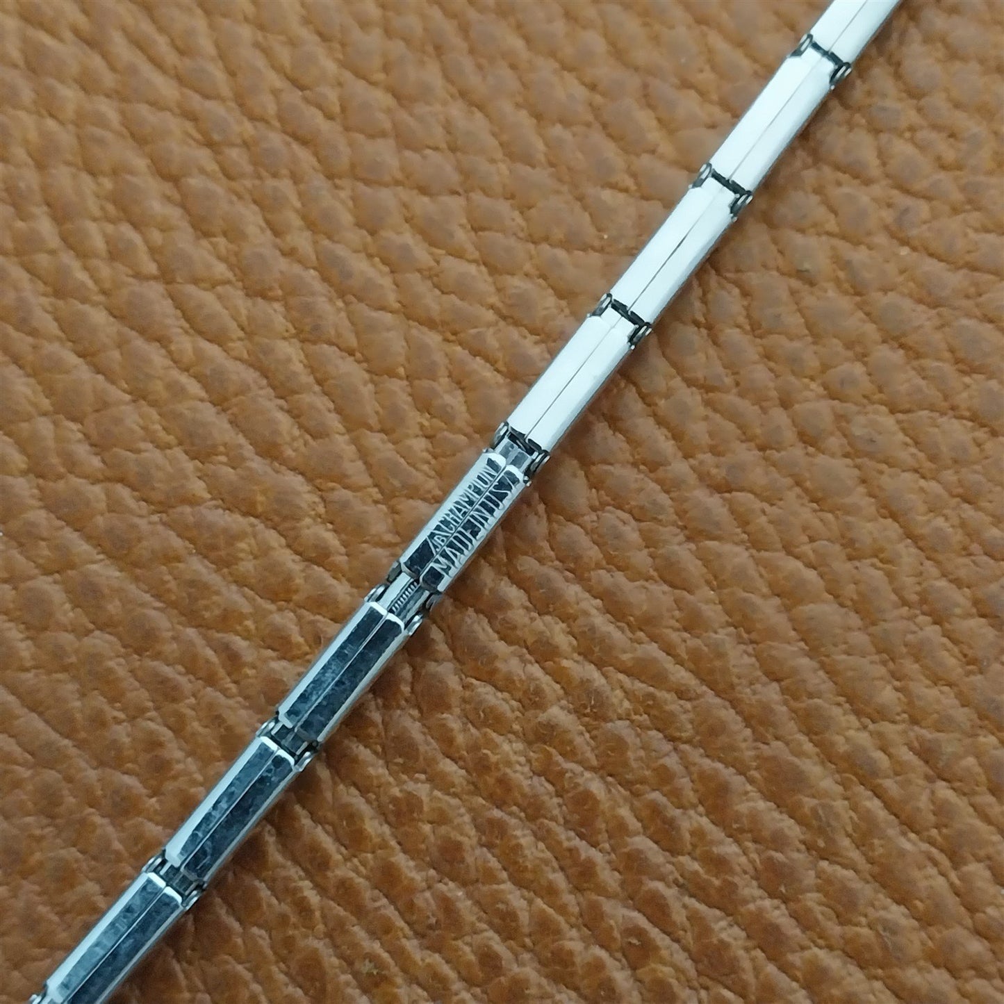 White Gold-Fill Ladies Expansion JB Champion 1950s Vintage Cocktail Watch Band