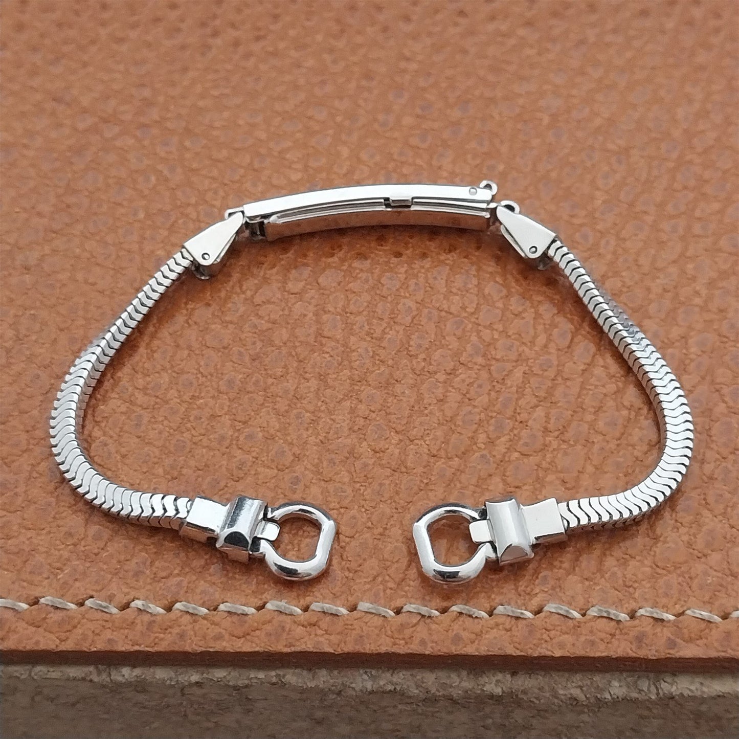 50s Vintage Ladies White Gold-Fill JB Champion Unused Cocktail Watch Band