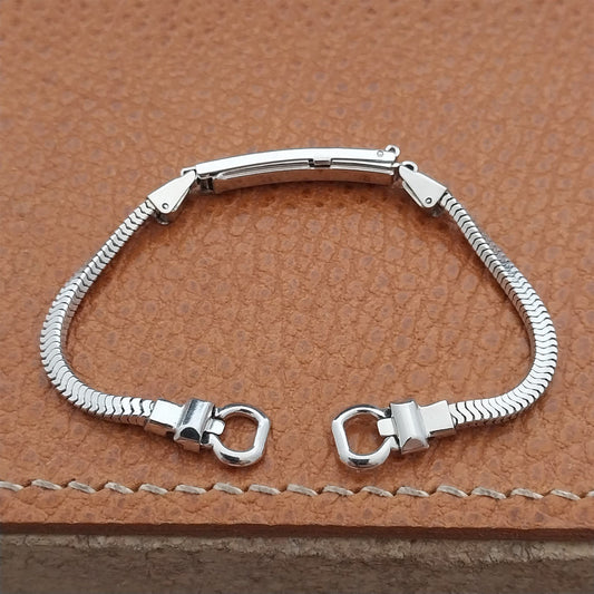 50s Vintage Ladies White Gold-Fill JB Champion Unused Cocktail Watch Band