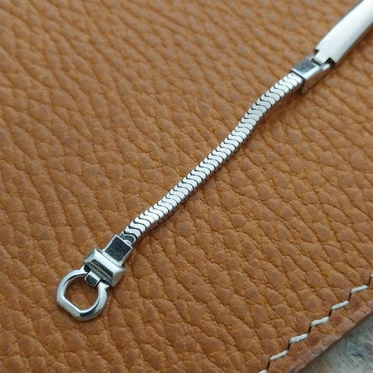 50s Vintage Ladies White Gold-Fill JB Champion Unused Cocktail Watch Band