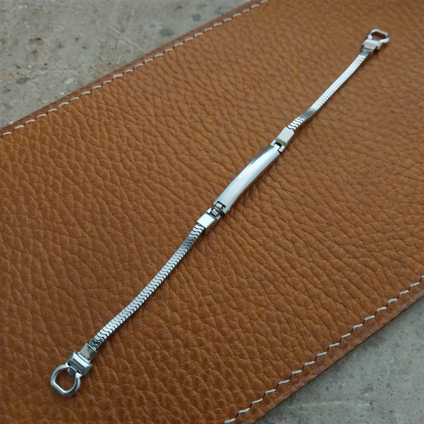 50s Vintage Ladies White Gold-Fill JB Champion Unused Cocktail Watch Band