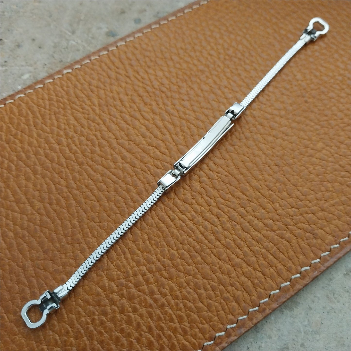 50s Vintage Ladies White Gold-Fill JB Champion Unused Cocktail Watch Band