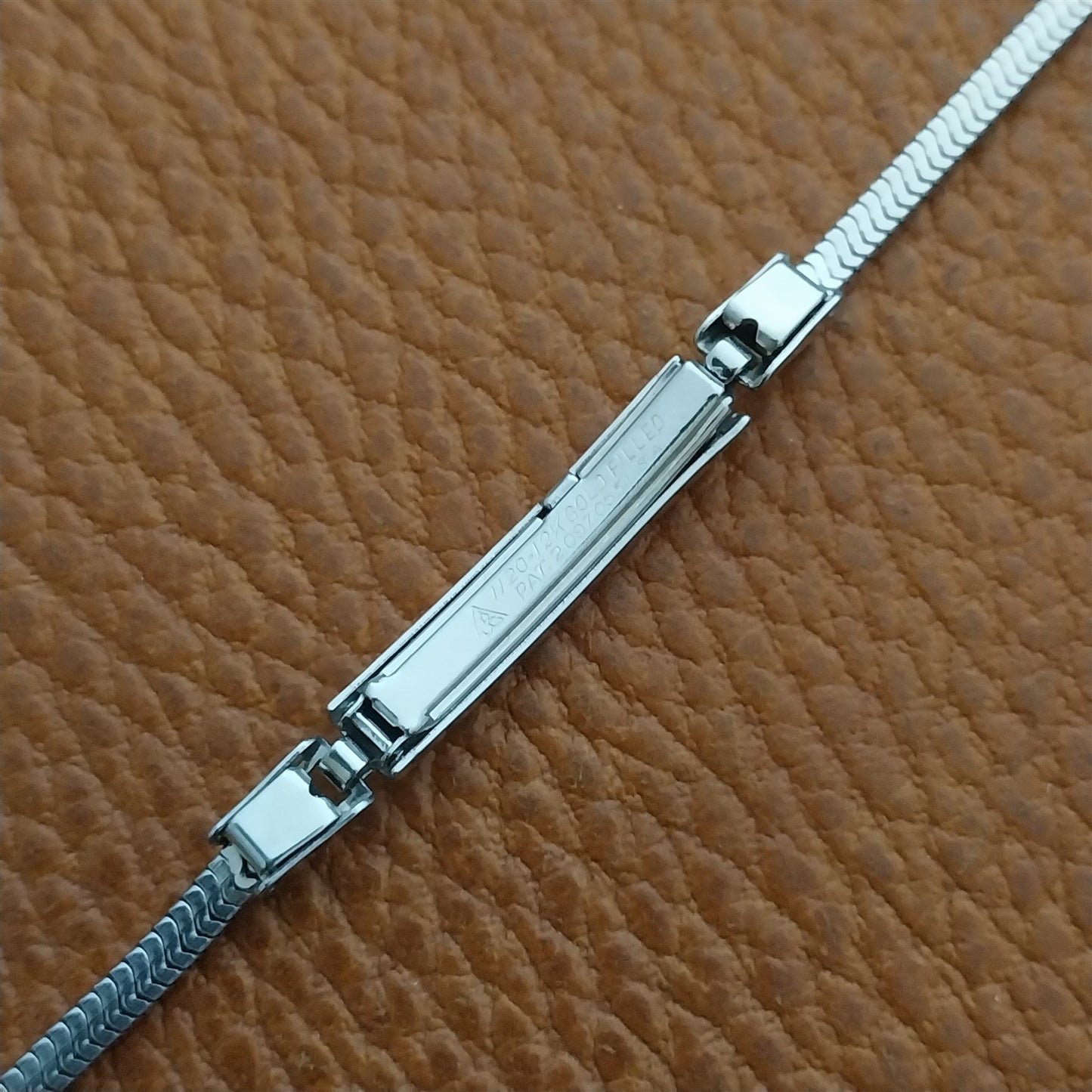 50s Vintage Ladies White Gold-Fill JB Champion Unused Cocktail Watch Band