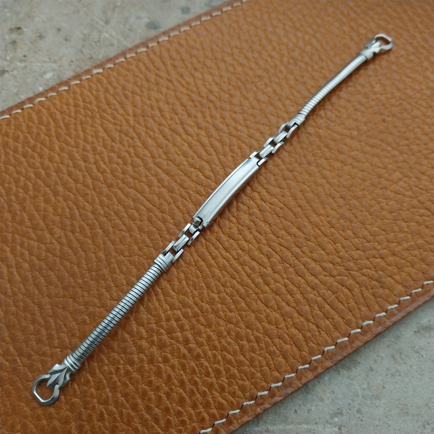 50s Vintage Ladies White Gold-Fill JB Champion Unused Cocktail Watch Band