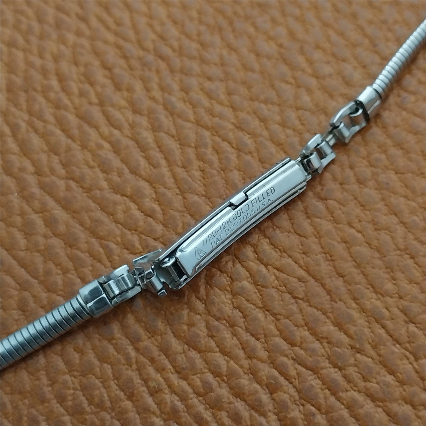 50s Vintage Ladies White Gold-Fill JB Champion Unused Cocktail Watch Band