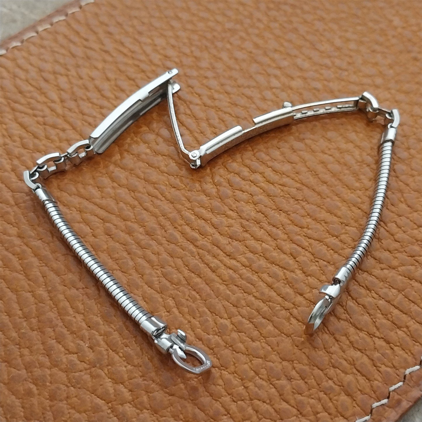 50s Vintage Ladies White Gold-Fill JB Champion Unused Cocktail Watch Band