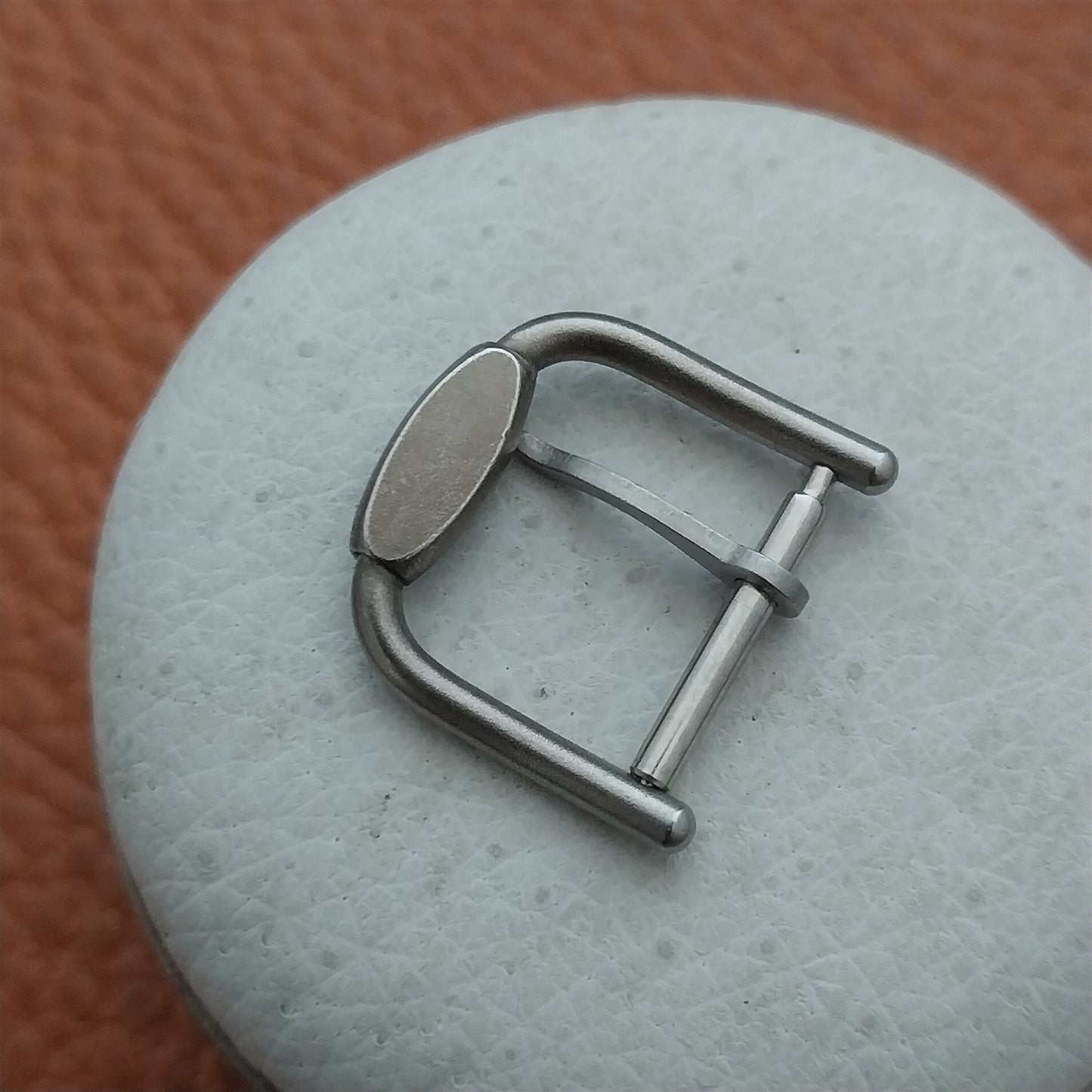 Vintage 14mm Tissot Logo Silver-Tone Buckle