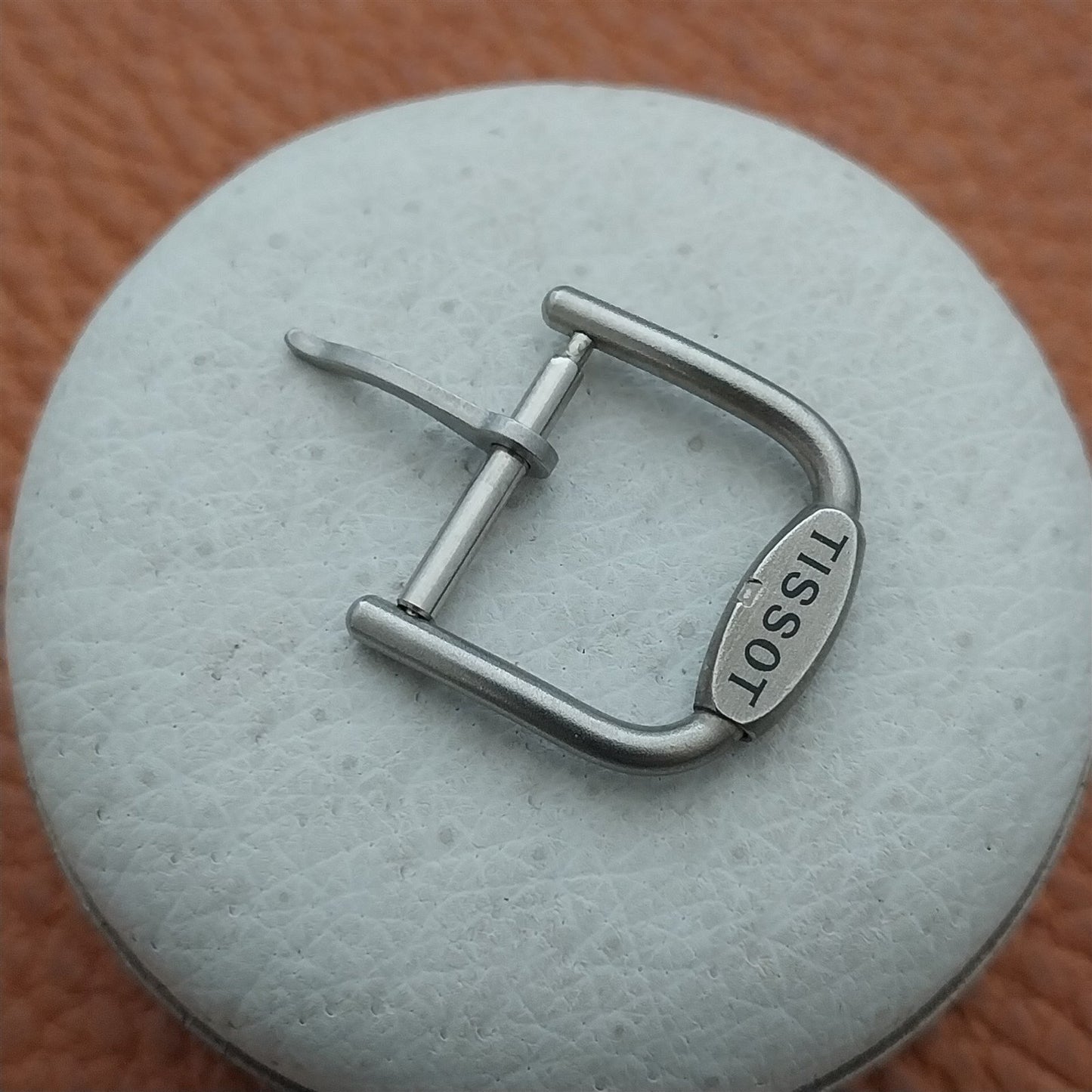 Vintage 14mm Tissot Logo Silver-Tone Buckle