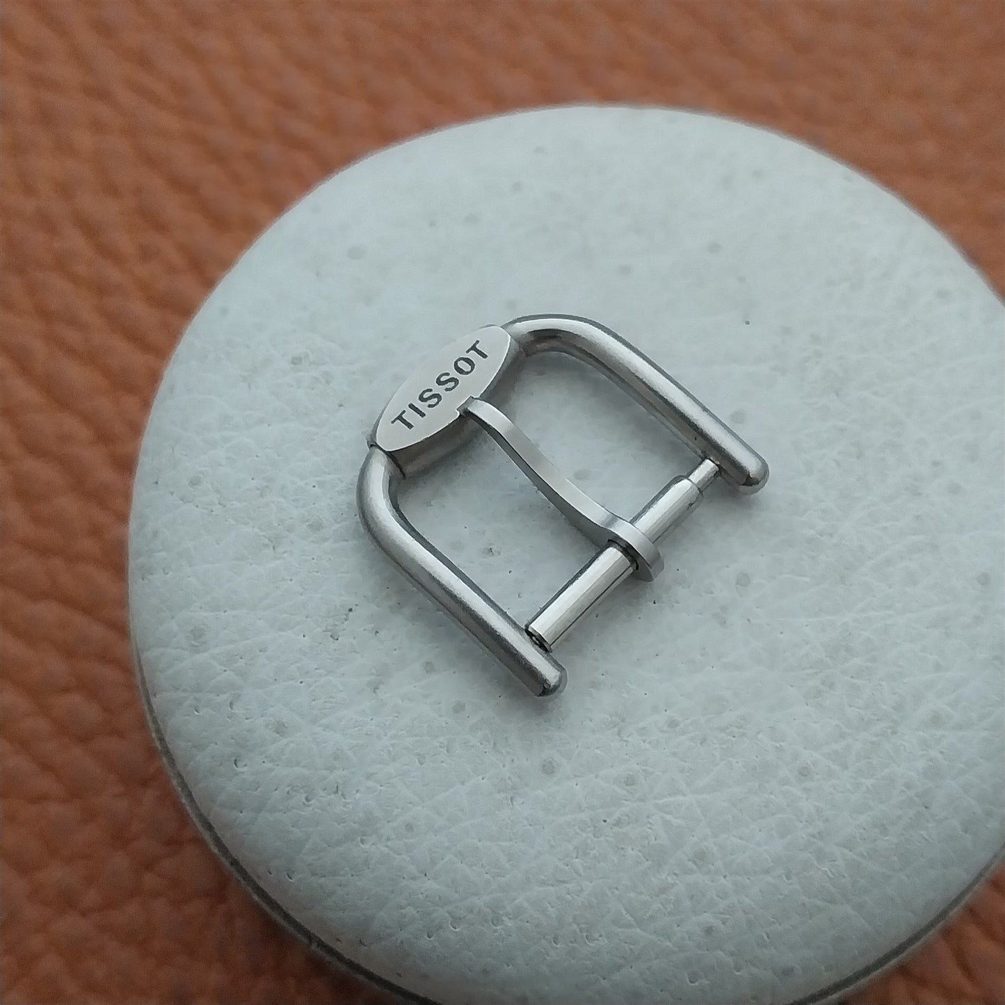 Vintage 12mm Tissot Logo Silver-Tone Buckle