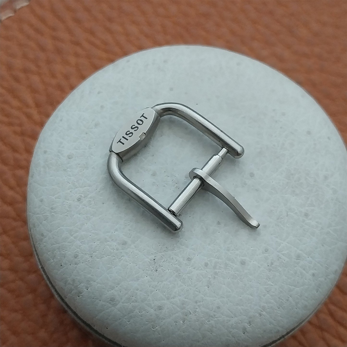Vintage 12mm Tissot Logo Silver-Tone Buckle