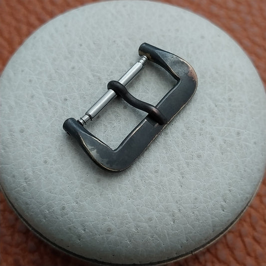 16mm Patina Brass Vintage Tropic Unused 1960s Dive Watch Strap Buckle