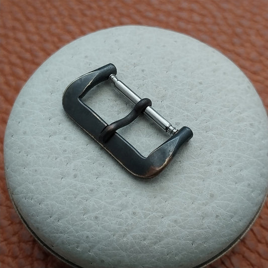 16mm Patina Brass Vintage Tropic Unused 1960s Dive Watch Strap Buckle