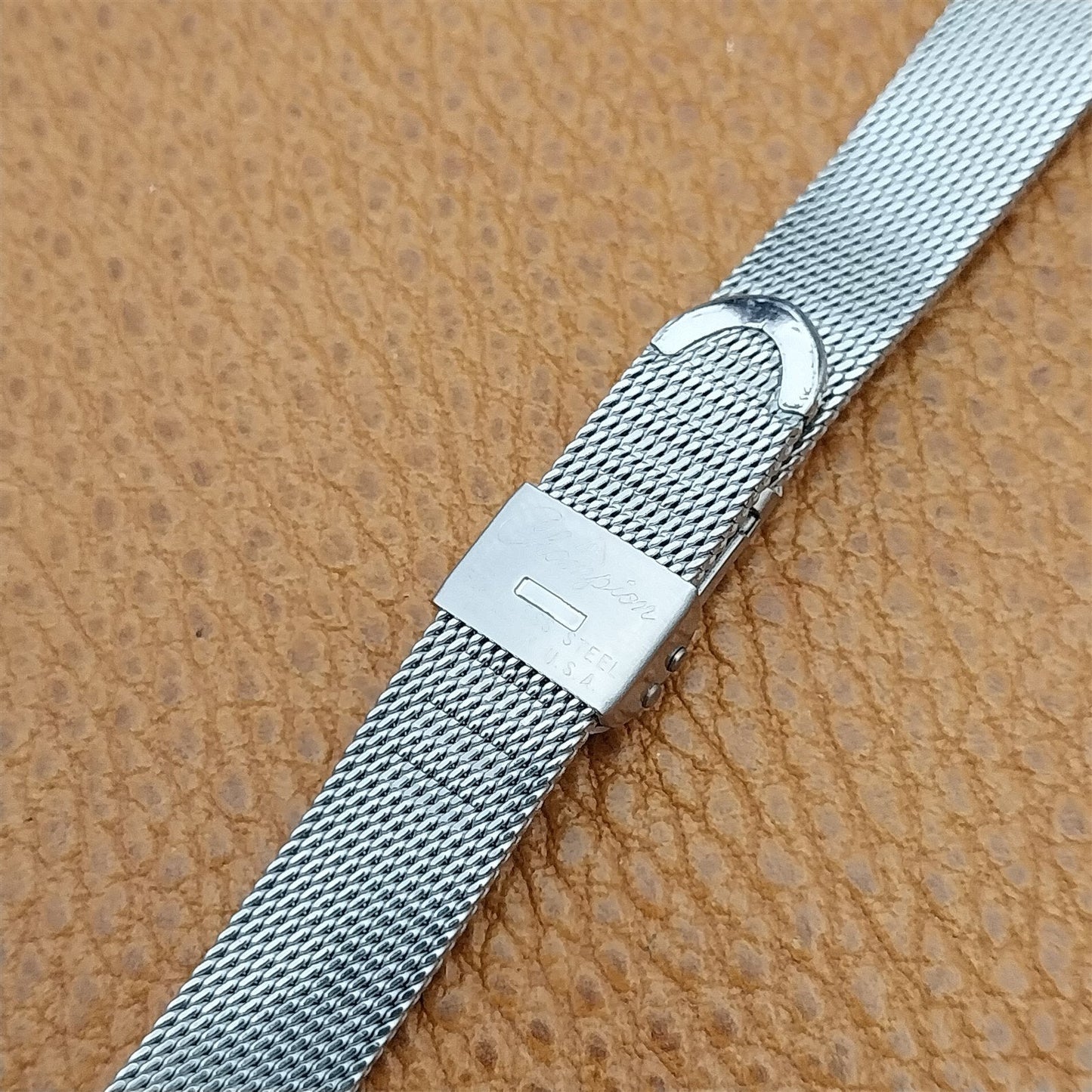 JB Champion Womens Stainless Steel Mesh 1/2" nos 1960s-1970s Vintage Watch Band