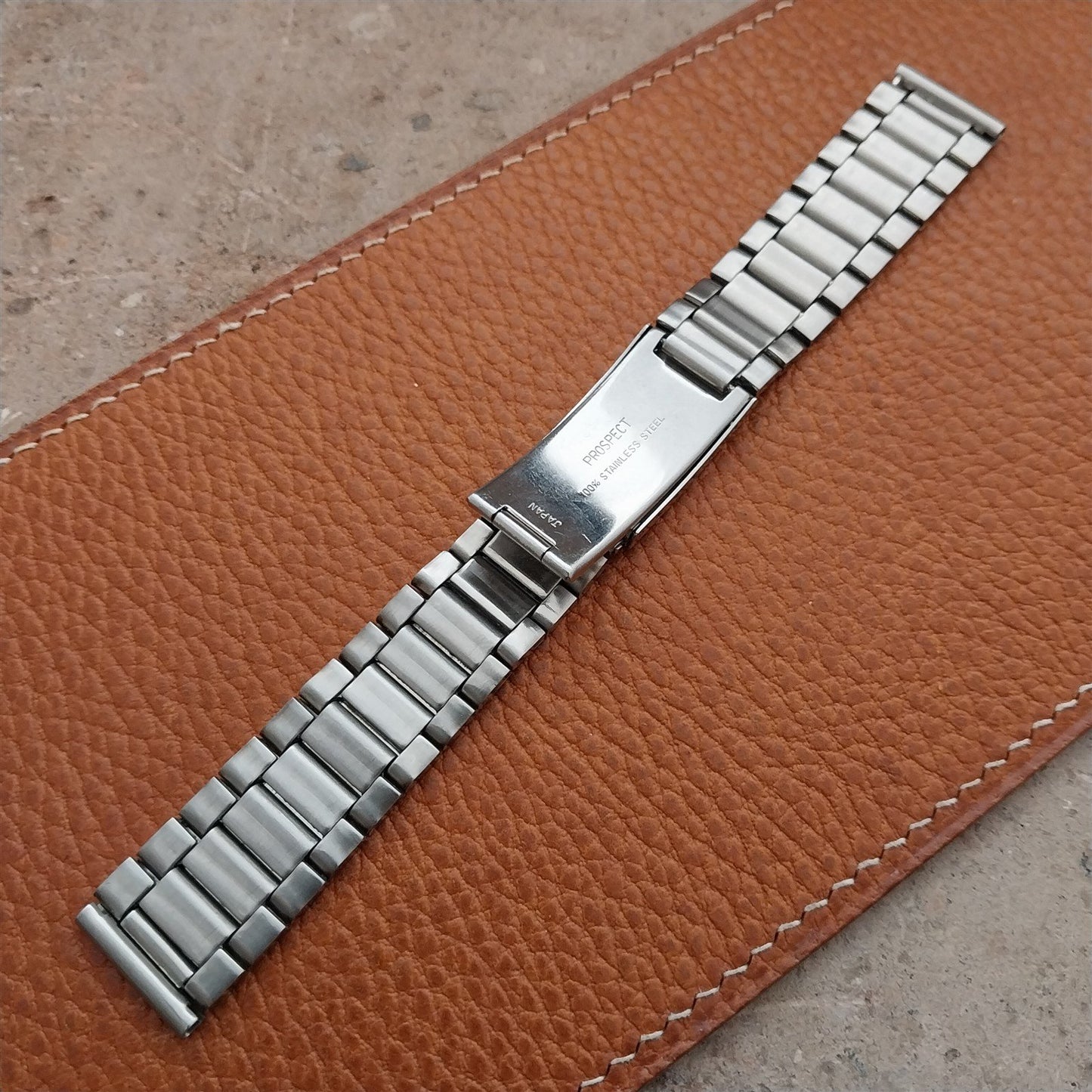 17.2mm Stainless Steel Diver Prospect 1970s Unused nos Vintage Watch Band