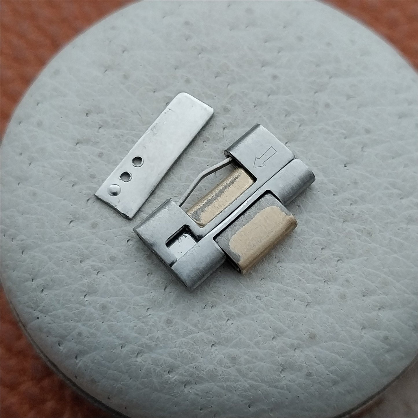 1 Original Unused 1960s Seiko Stainless Steel & Gold-Tone Watch Band Link