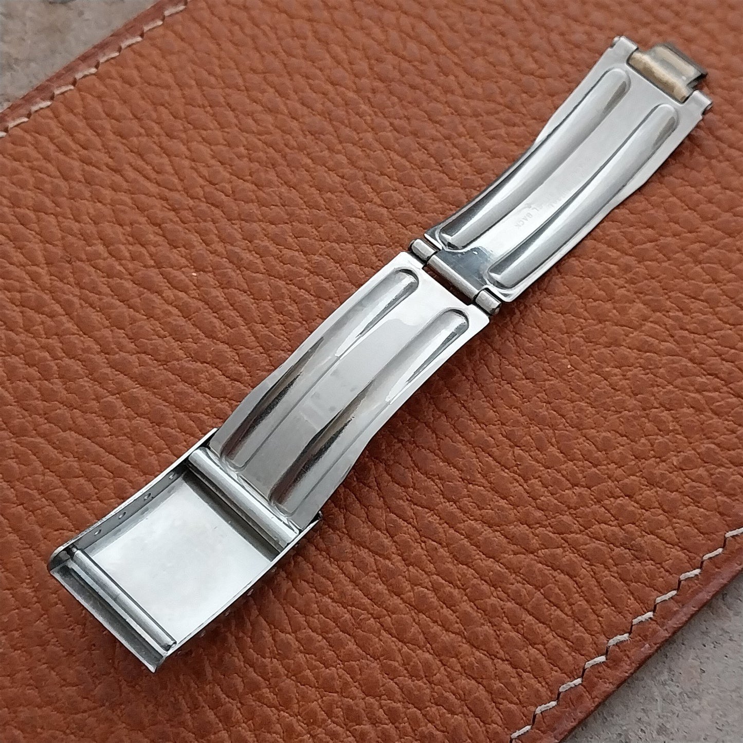 Seiko Gold-Tone & Stainless Clasp Unused Watch Band Buckle