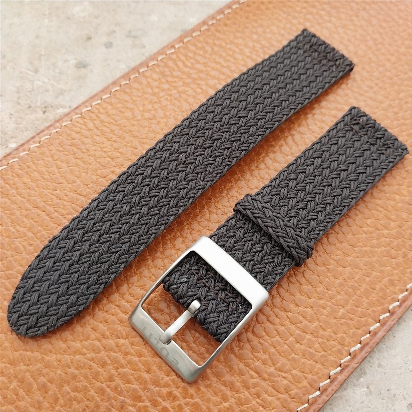 20mm Eulit Palma Pacific Braided Perlon Two-Piece Field Watch Strap