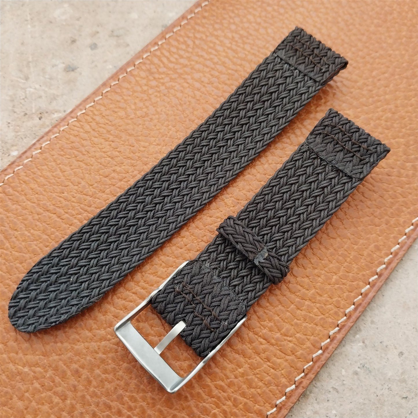 20mm Eulit Palma Pacific Braided Perlon Two-Piece Field Watch Strap