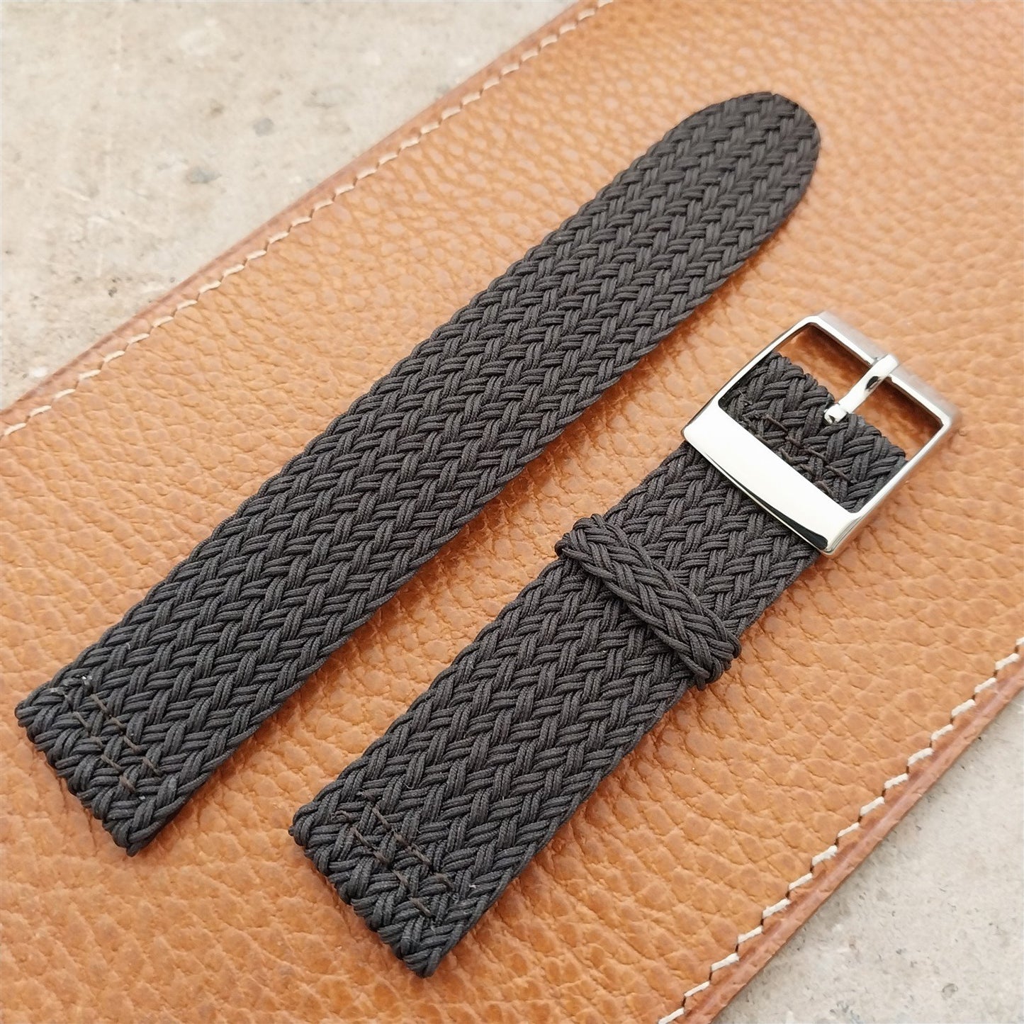 20mm Eulit Palma Pacific Braided Perlon Two-Piece Field Watch Strap