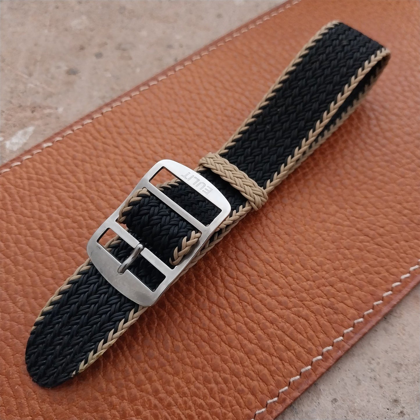 20mm Eulit Atlantic Braided Perlon Single Pass Field Watch Strap