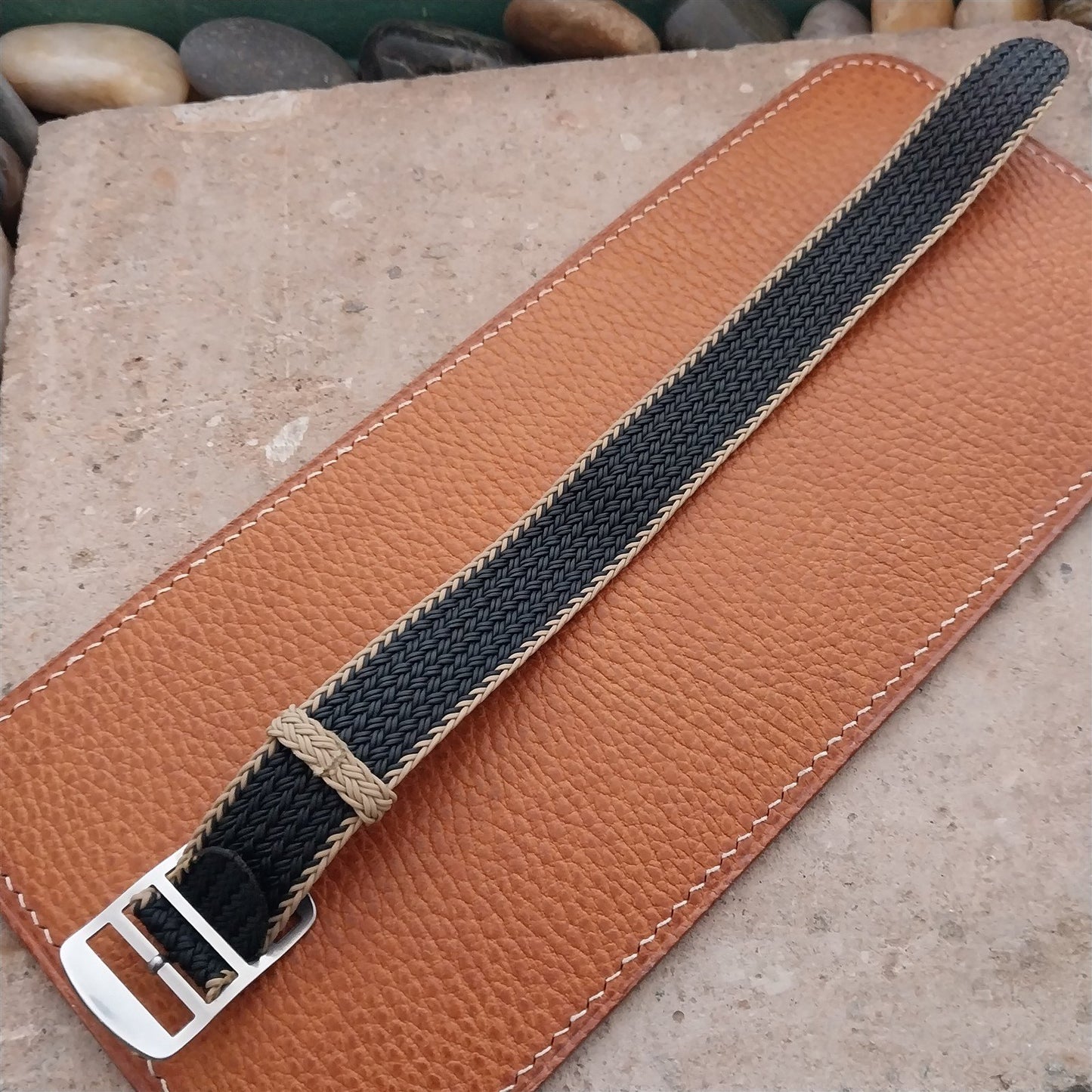 20mm Eulit Atlantic Braided Perlon Single Pass Field Watch Strap