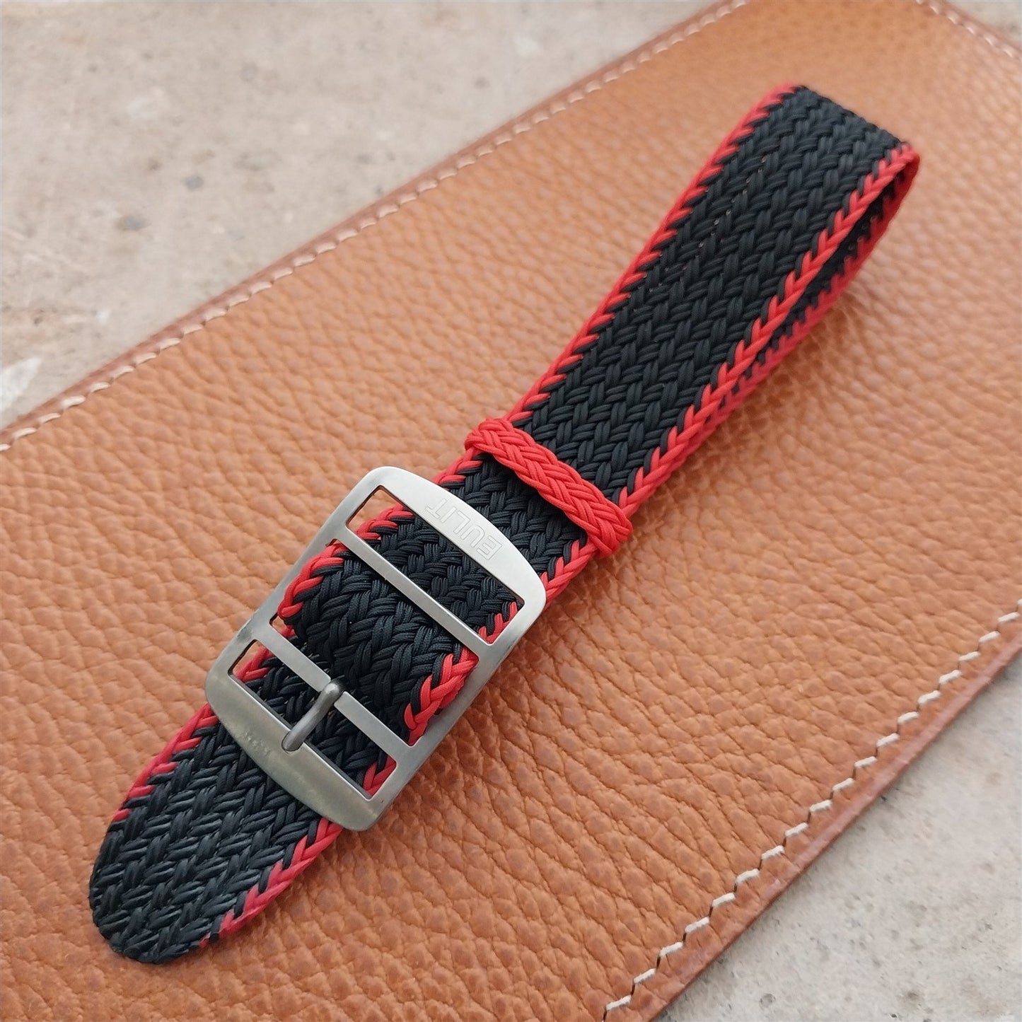 20mm Eulit Atlantic Braided Perlon Single Pass Field Watch Strap
