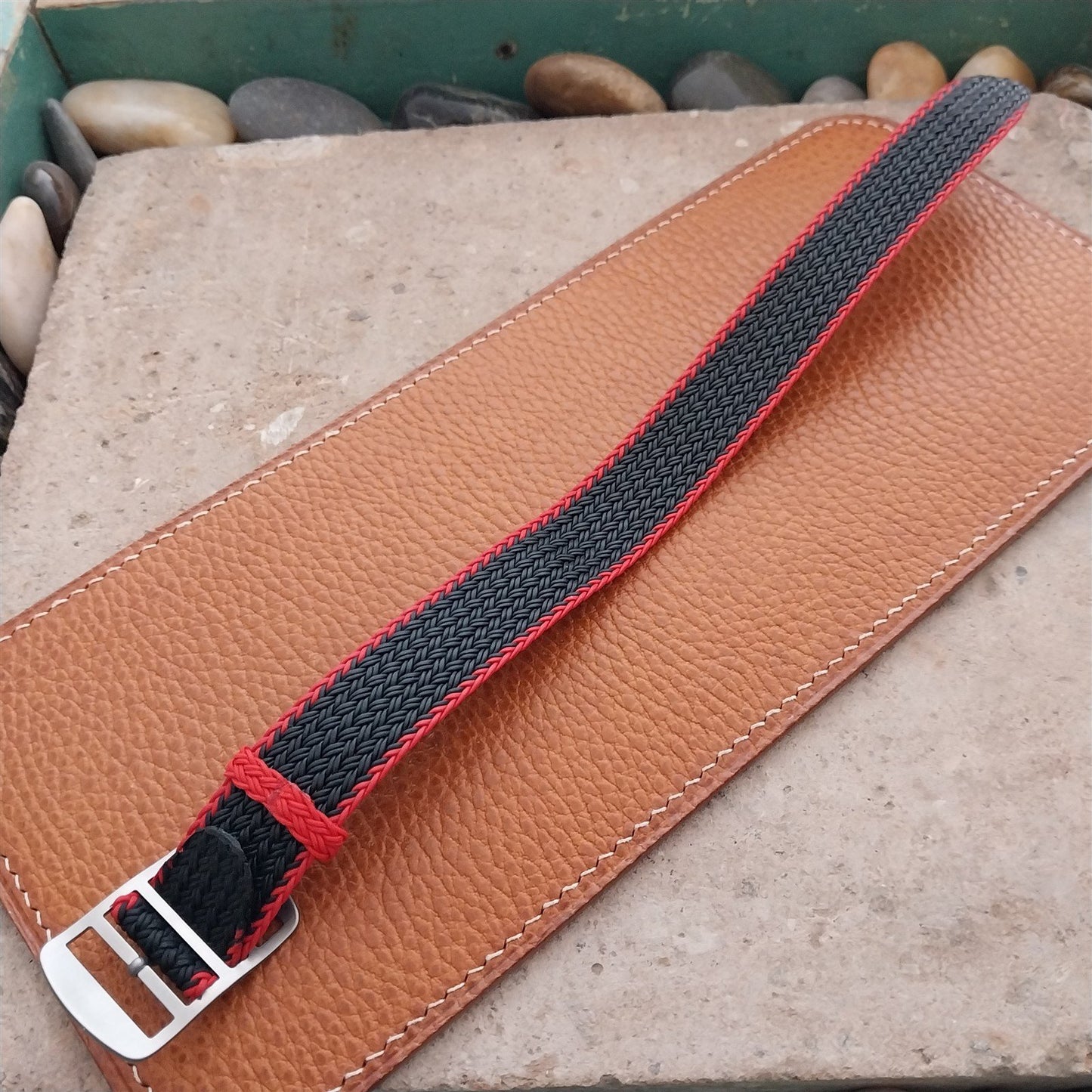 20mm Eulit Atlantic Braided Perlon Single Pass Field Watch Strap