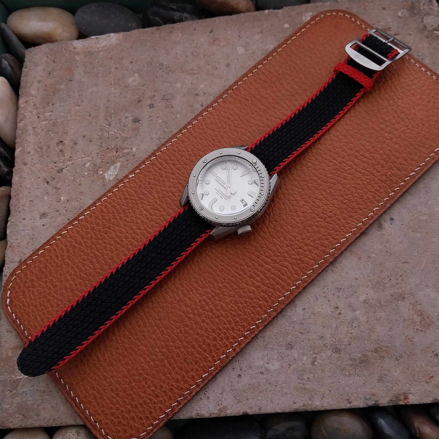 20mm Eulit Atlantic Braided Perlon Single Pass Field Watch Strap