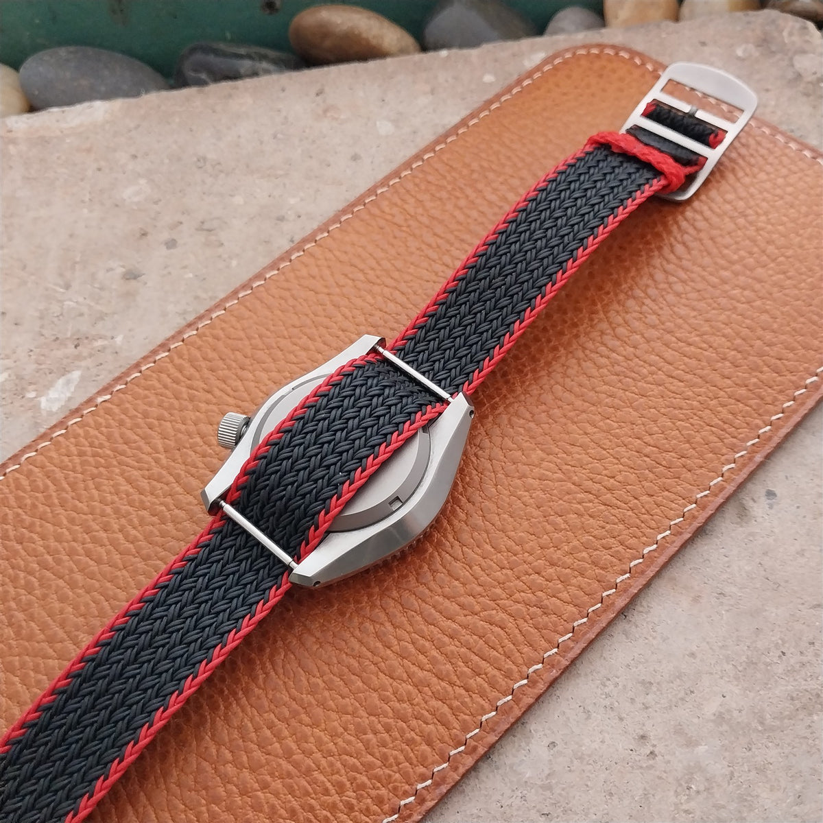 20mm Eulit Atlantic Braided Perlon Single Pass Field Watch Strap