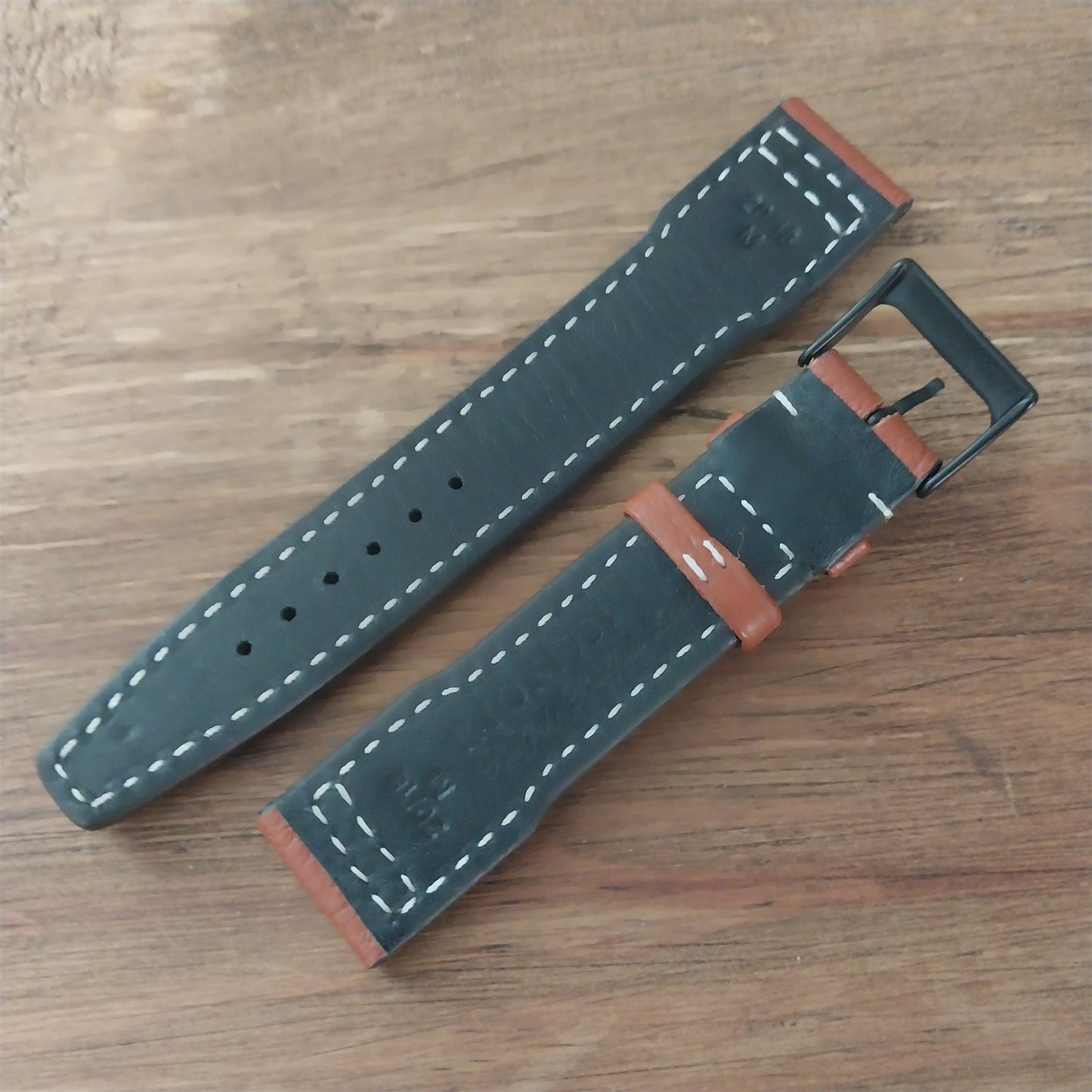 20mm Rios Typhoon Buffalo Leather 20/18 Aviator Pilot Watch Strap