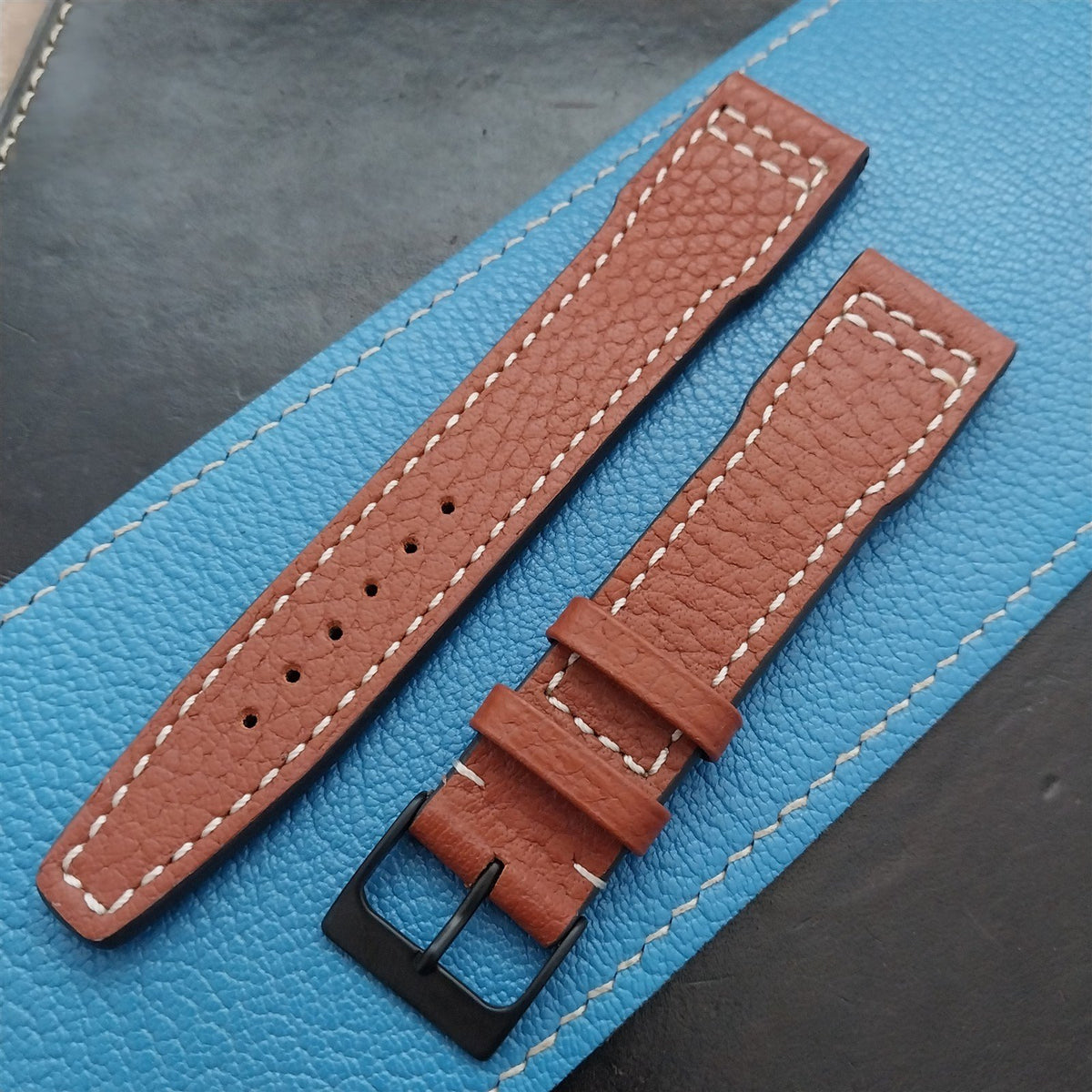 20mm Rios Typhoon Buffalo Leather 20/18 Aviator Pilot Watch Strap