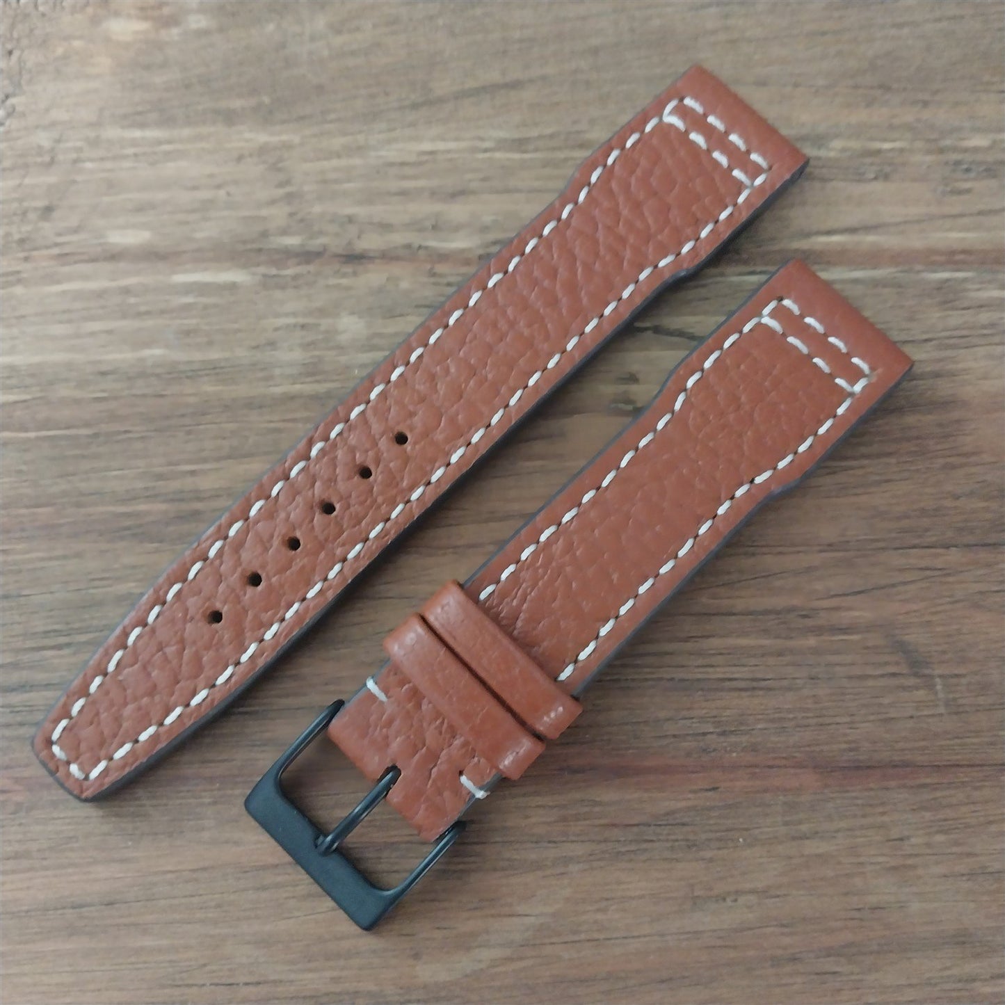 20mm Rios Typhoon Buffalo Leather 20/18 Aviator Pilot Watch Strap