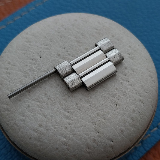 2 Heuer Montreal Peaked Stainless Steel NSA Novavit Vintage Watch Band Links