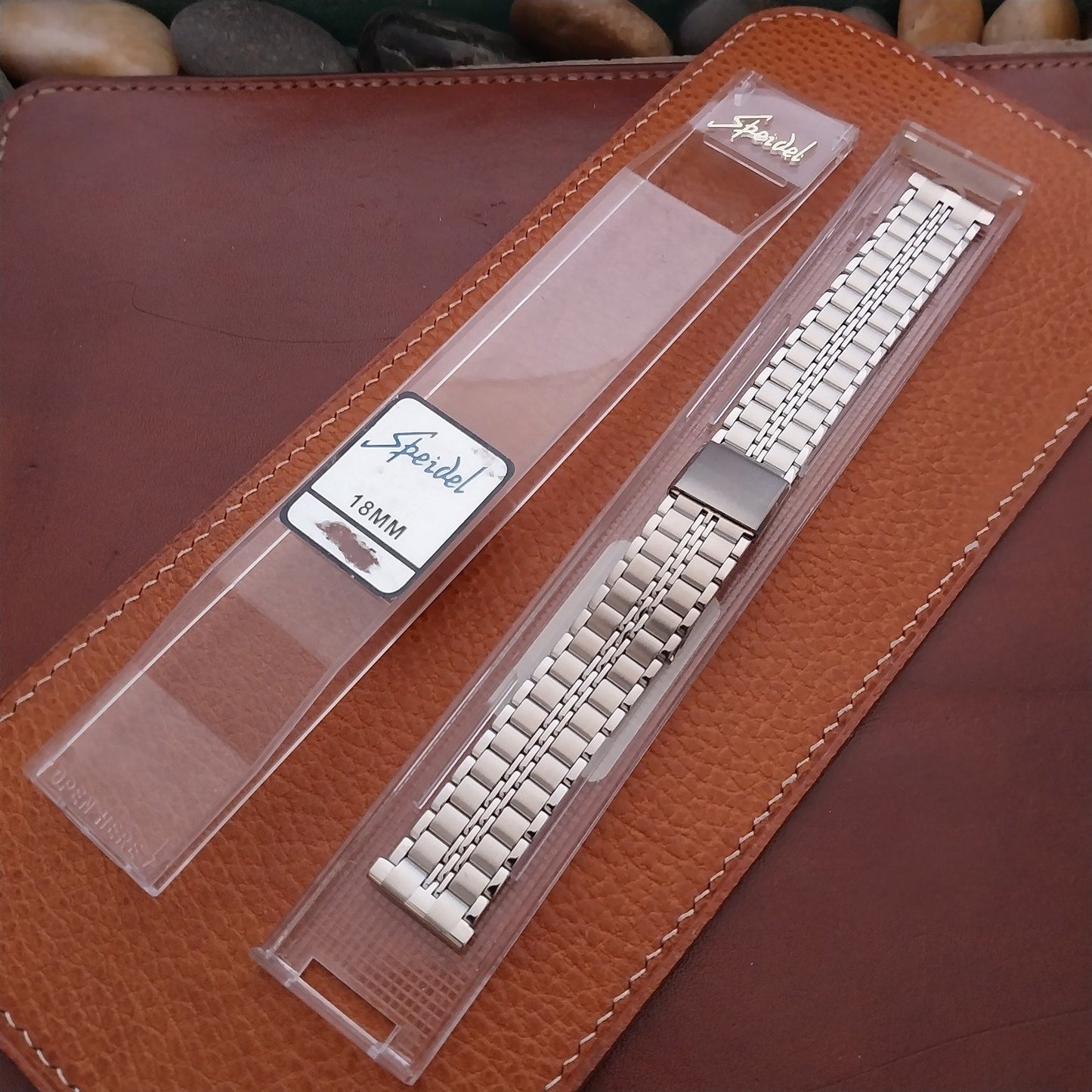 18mm 17mm Speidel Hirsch Stainless Steel Unused nos Vintage Watch Band