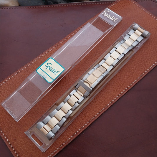 20mm Speidel Stainless Steel & Gold Tone Oyster Watch Band