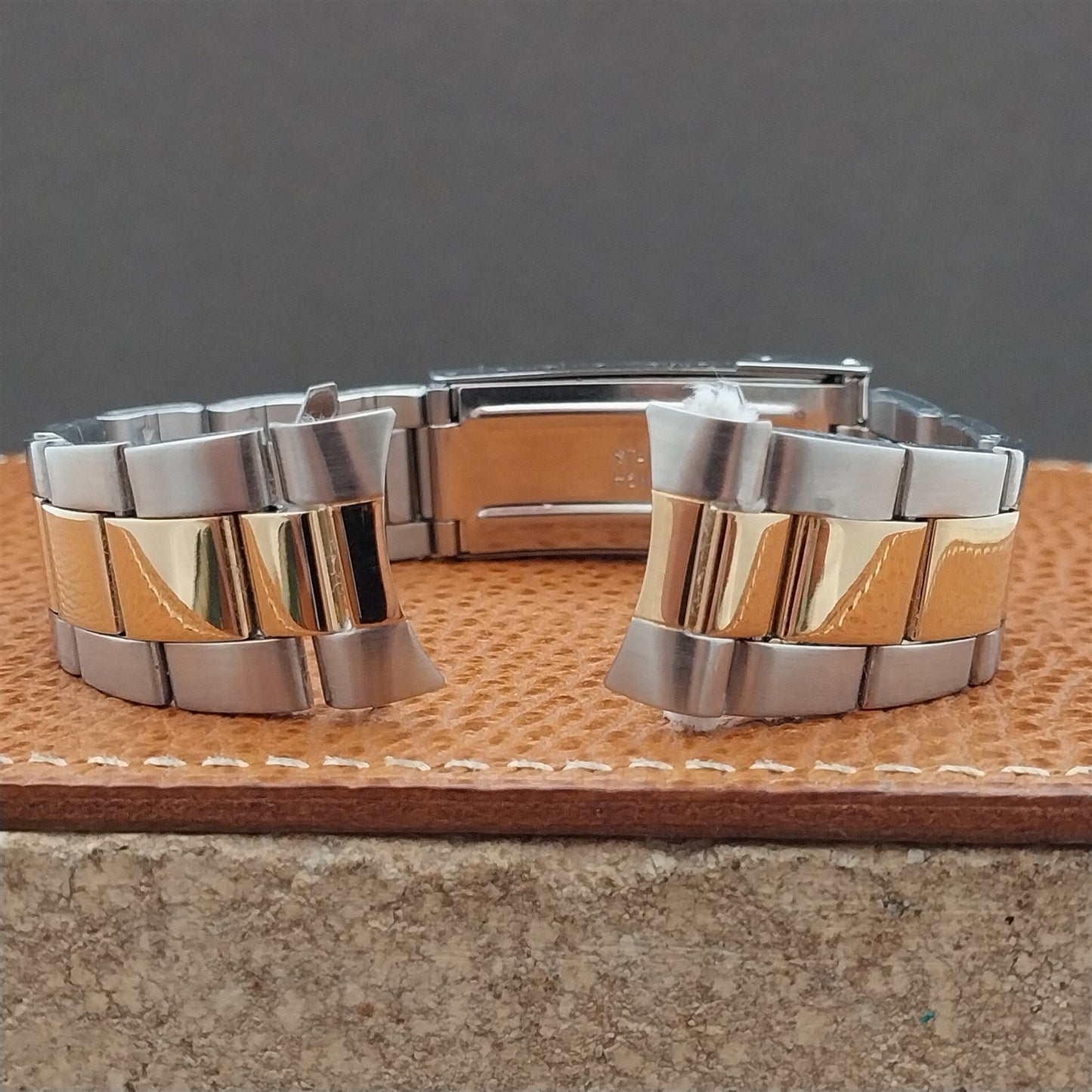 20mm Speidel Stainless Steel & Gold Tone Oyster Watch Band
