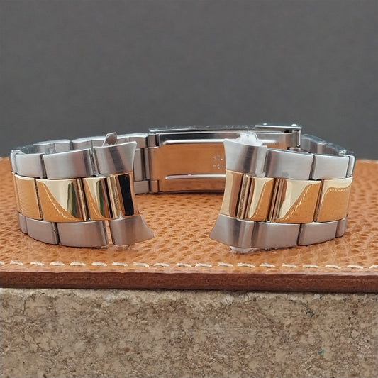 20mm Speidel Stainless Steel & Gold Tone Oyster Watch Band