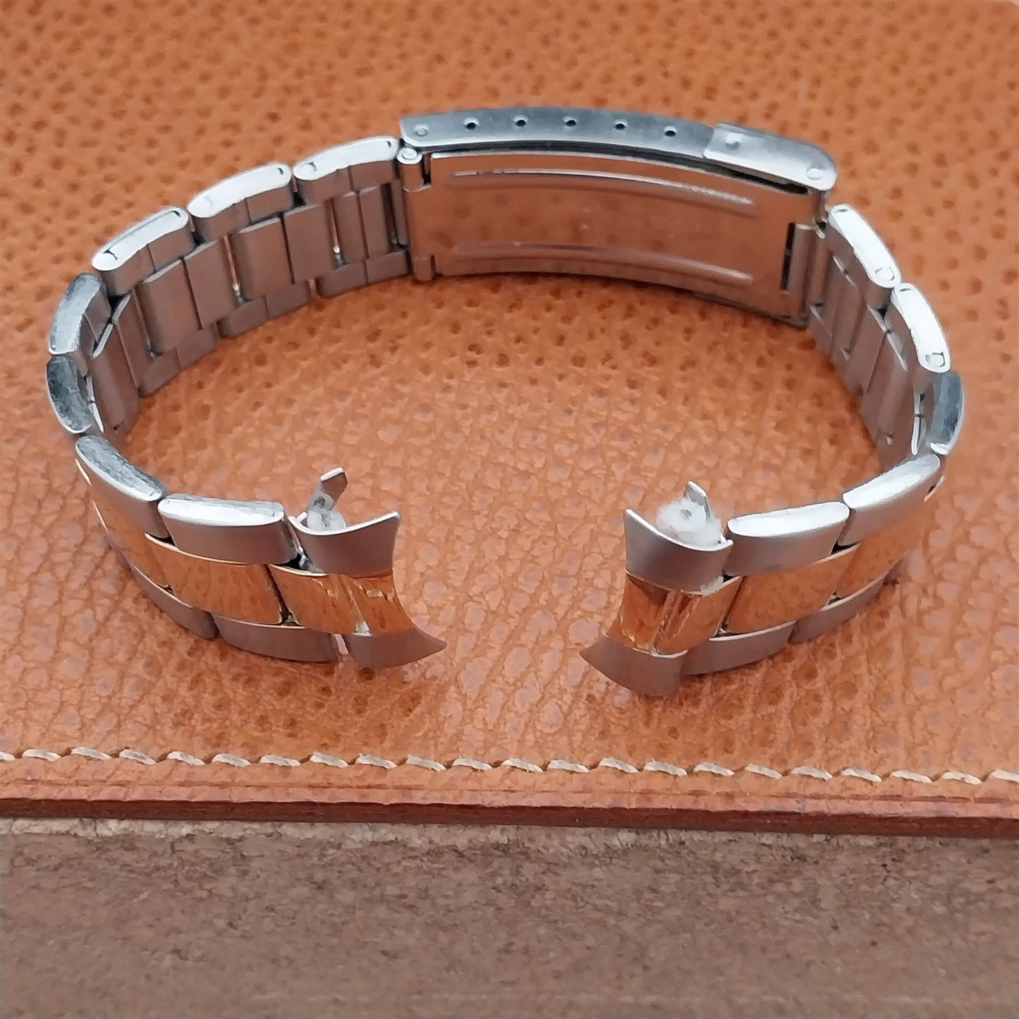 20mm Speidel Stainless Steel & Gold Tone Oyster Watch Band