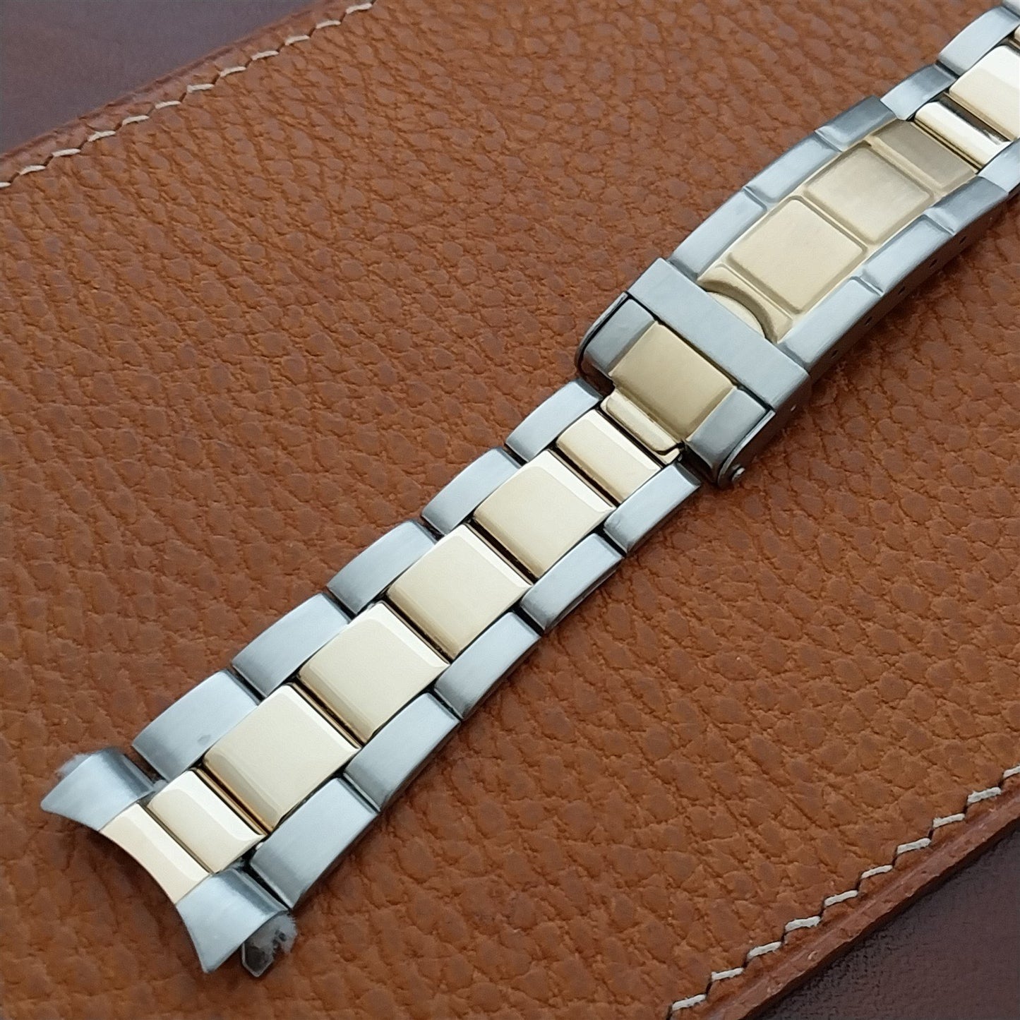 20mm Speidel Stainless Steel & Gold Tone Oyster Watch Band