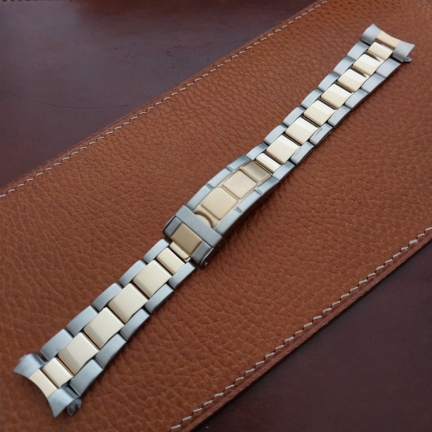 20mm Speidel Stainless Steel & Gold Tone Oyster Watch Band