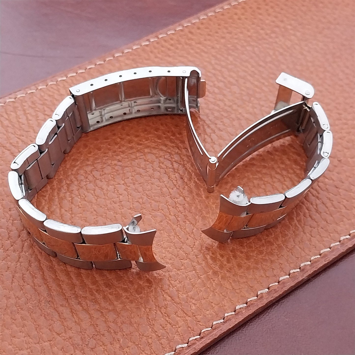 20mm Speidel Stainless Steel & Gold Tone Oyster Watch Band