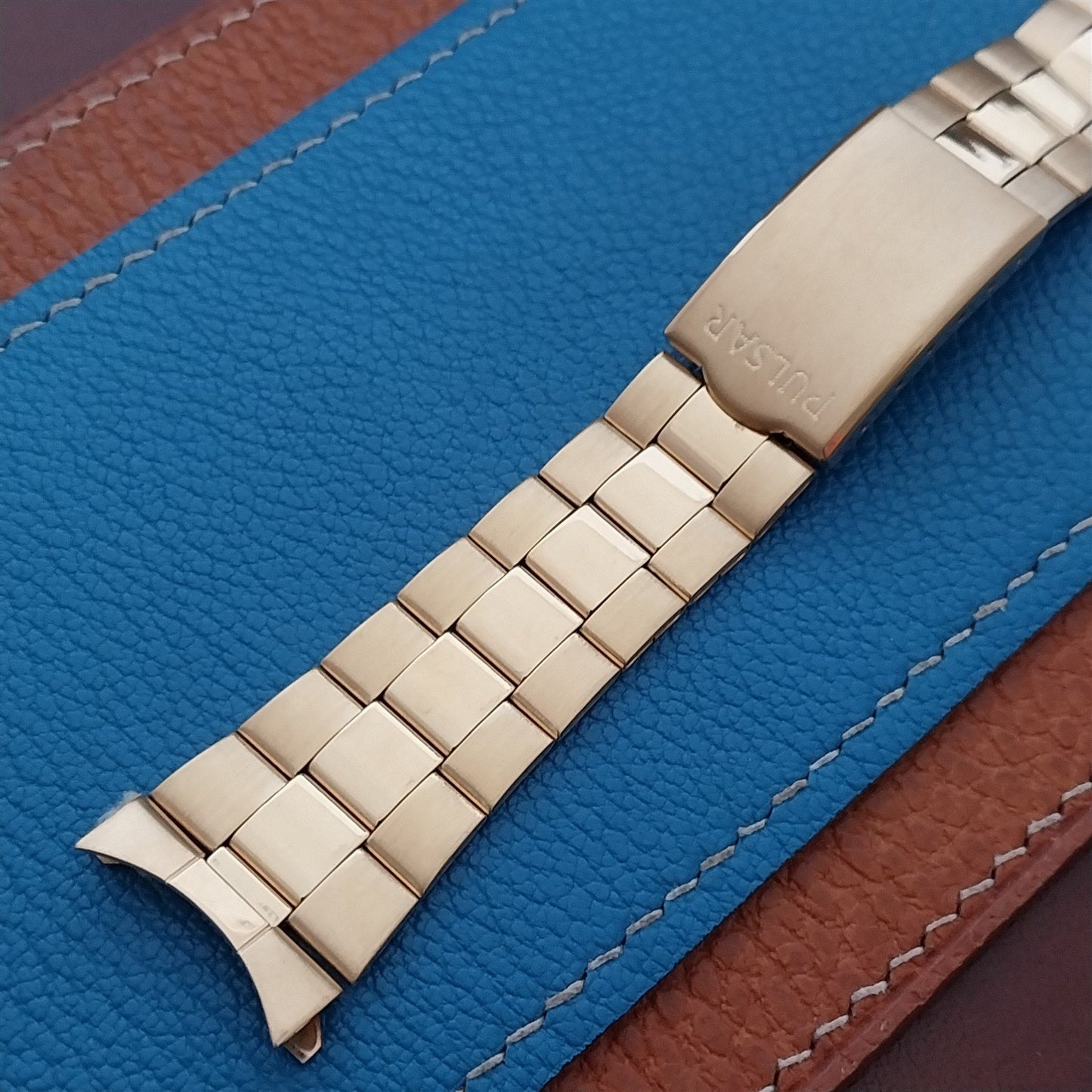 Vintage 20mm Gold-Tone Pulsar NOS Unused Watch Band