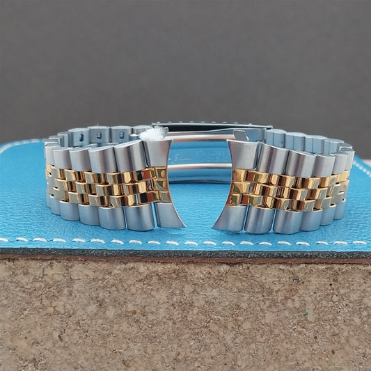 20mm Speidel Hirsch Stainless & Gold Tone Jubilee Unused Watch Band