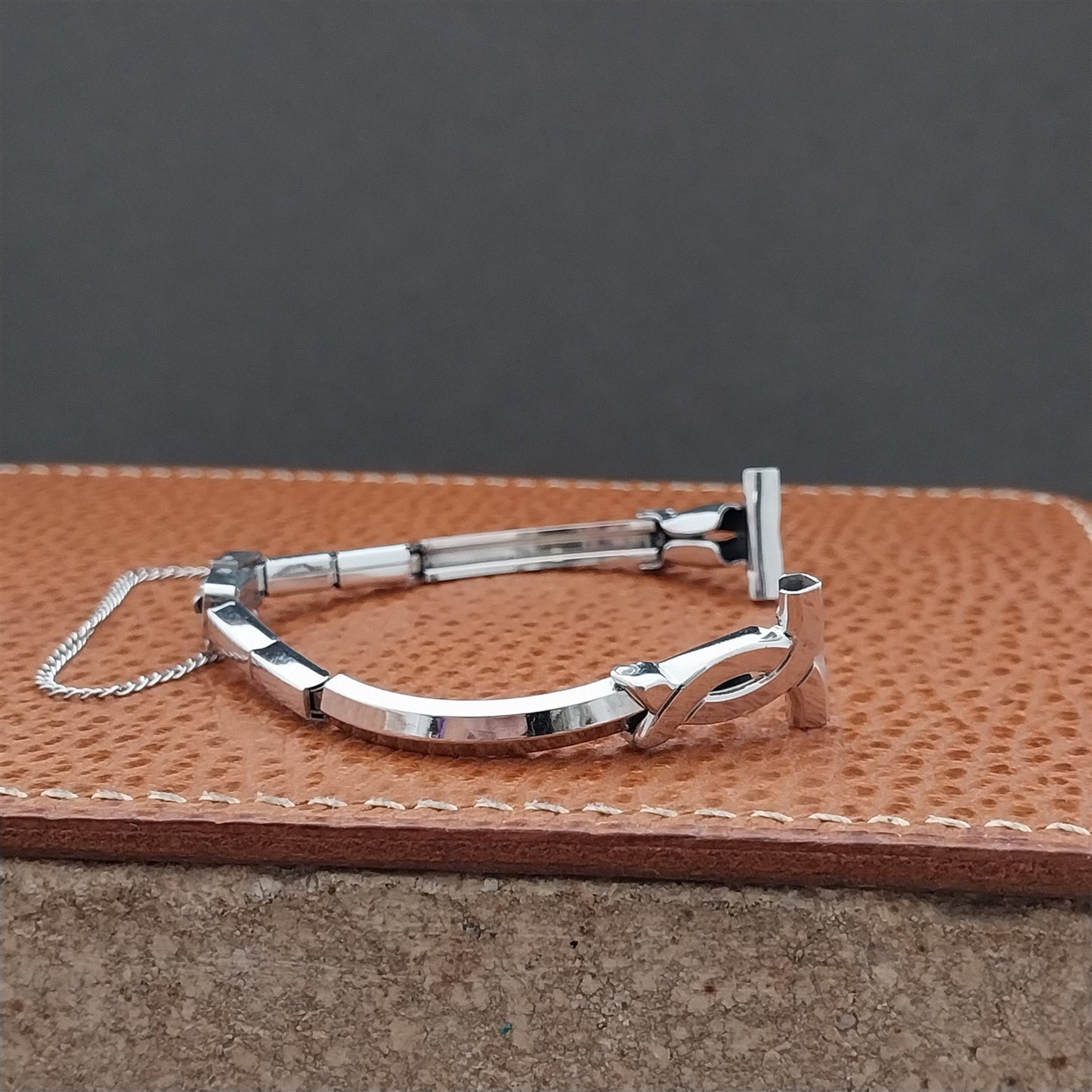 Vintage Ladies White Gold-Fill Kreisler 1/2" Unused Classic Cocktail Watch Band