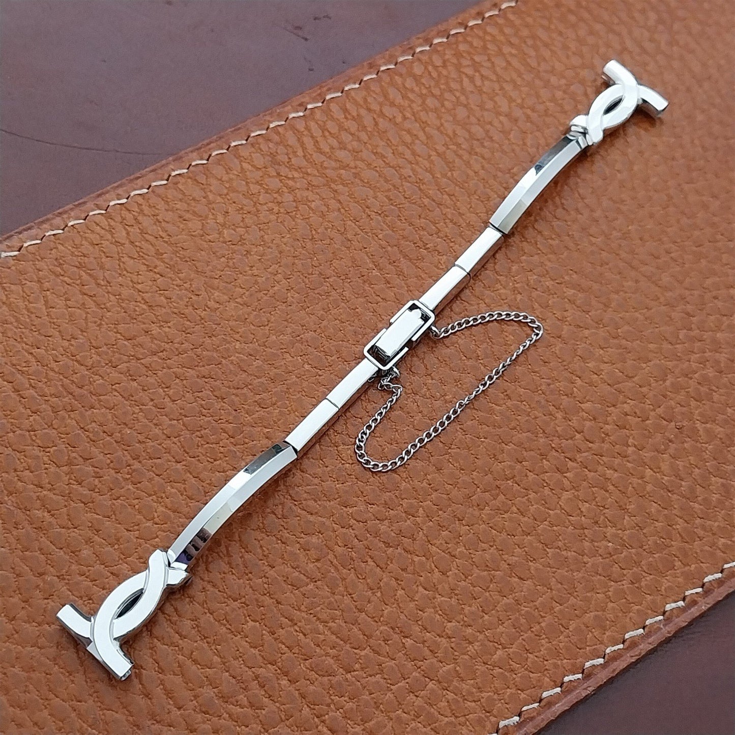 Vintage Ladies White Gold-Fill Kreisler 1/2" Unused Classic Cocktail Watch Band